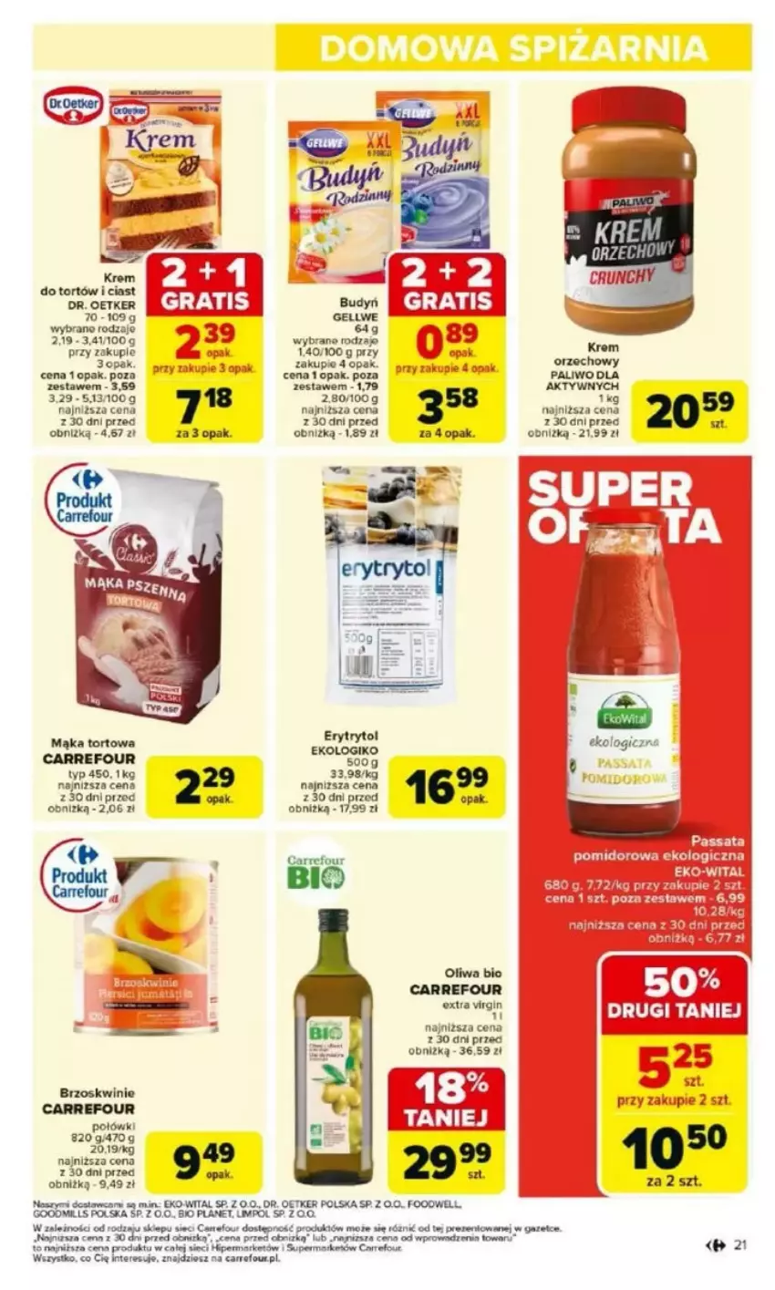 Gazetka promocyjna Carrefour - ważna 17.03 do 22.03.2025 - strona 16 - produkty: Dr. Oetker, Fa, Gin, LG, Oliwa, Por