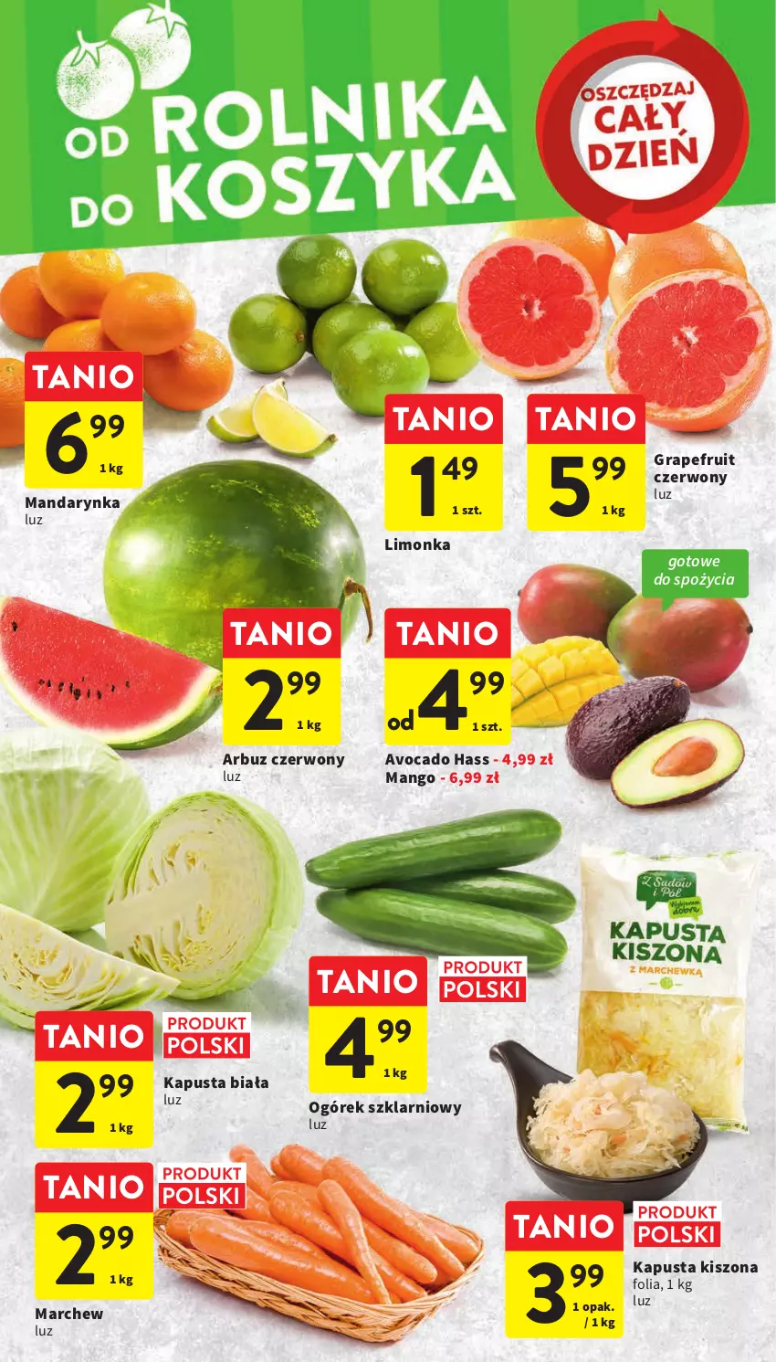 Gazetka promocyjna Intermarche - Gazetka Intermarche - ważna 07.09 do 13.09.2023 - strona 10 - produkty: Arbuz, Avocado, Gra, Limonka, Mango, Ogórek