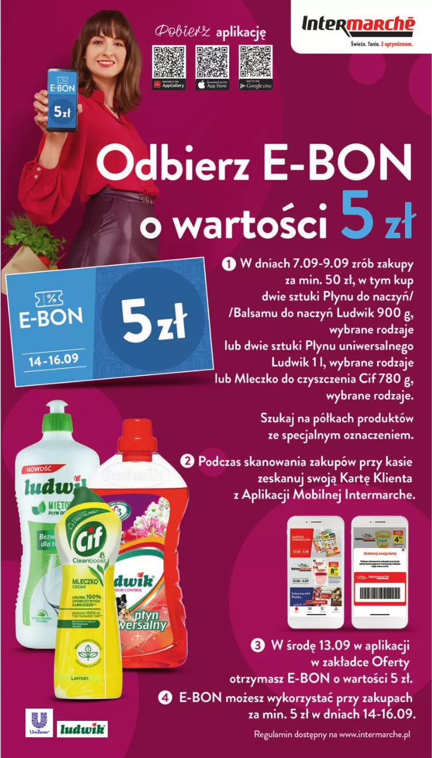 Gazetka promocyjna Intermarche - Gazetka Intermarche - ważna 07.09 do 13.09.2023 - strona 3 - produkty: Cif, Ludwik, Mleczko, Mobil, Półka