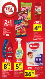 Gazetka promocyjna Intermarche - Gazetka Intermarche - Gazetka - ważna od 13.09 do 13.09.2023 - strona 7 - produkty: Ketchup, Gra, Majtki, Chipsy, Huggies, Schauma, Szampon, Crunchips, Dzieci, Pudliszki, Płyn do mycia, Pieluchomajtki, Sidolux