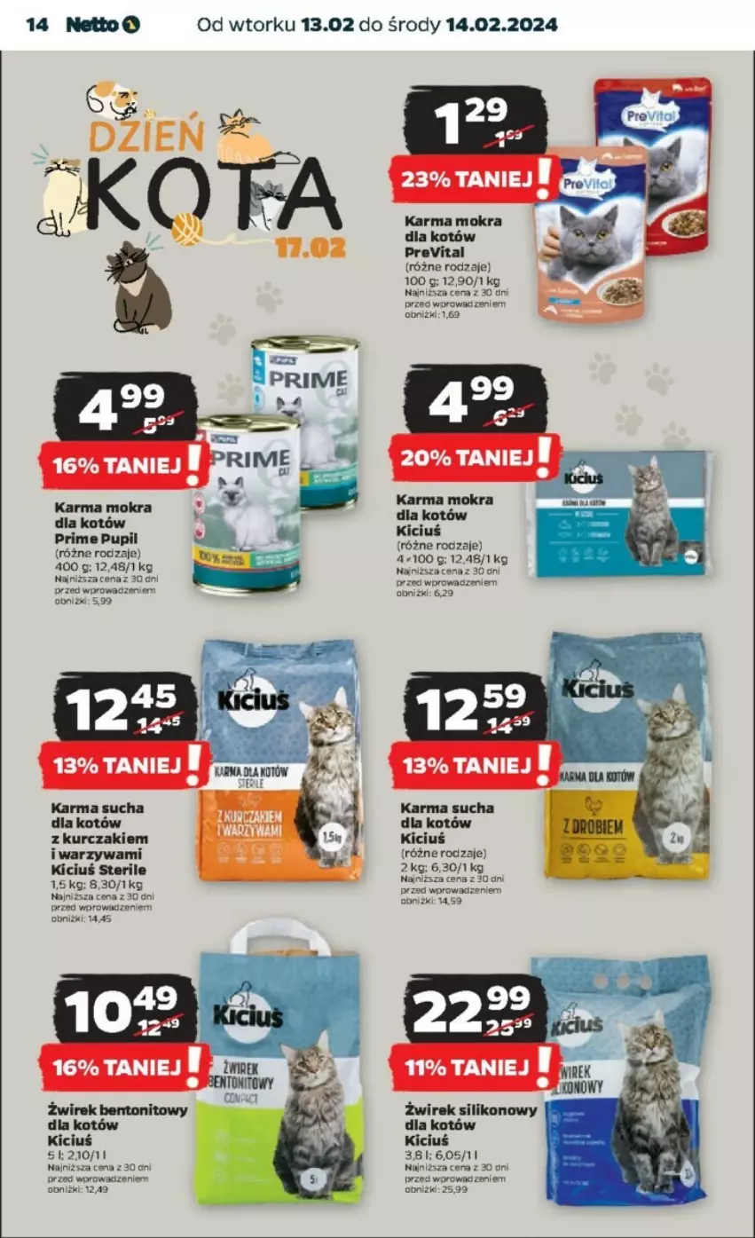 Gazetka promocyjna Netto - ważna 15.02 do 21.02.2024 - strona 6 - produkty: Karma mokra dla kotów, Kurczak, Warzywa