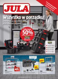 Gazetka promocyjna Jula - Gazetka - Gazetka - ważna od 30.01 do 30.01.2022 - strona 1 - produkty: Por, Skrzynka narzędziowa, Pojemnik, Tera, Tarka, Regał, Wkręt, Wózek, Wkrętarka