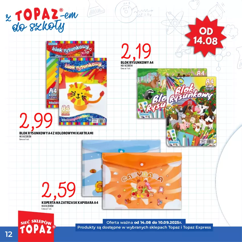 Gazetka promocyjna Topaz - Gazetka - ważna 17.07 do 10.09.2025 - strona 12 - produkty: Top