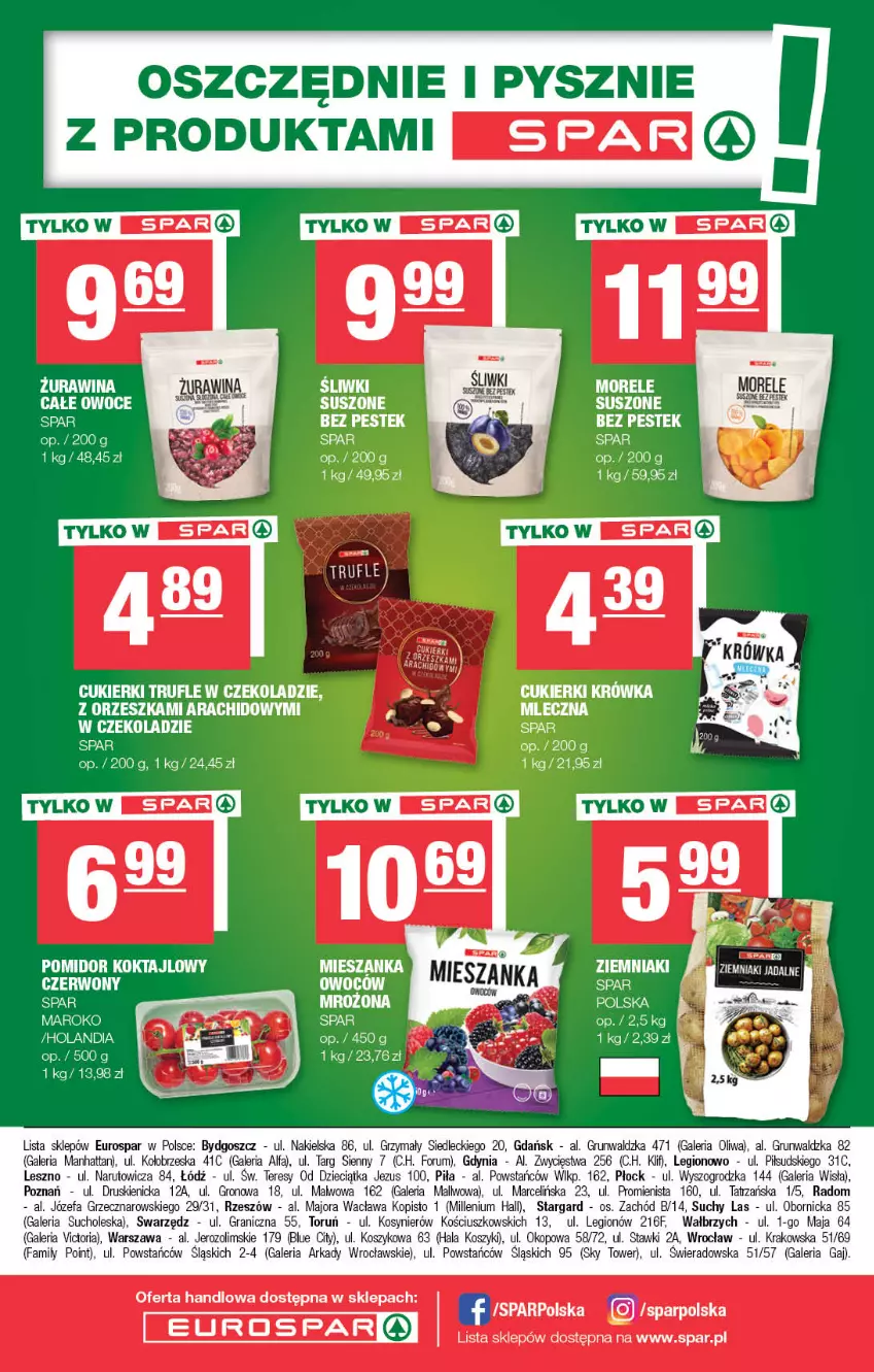 Gazetka promocyjna Spar - EuroSpar - ważna 15.01 do 25.01.2023 - strona 16 - produkty: Cukier, Cukierki, Dzieci, Fa, Gra, Kosz, Oliwa, Owoce, Owoce suszone, Rum, Sos, Stek