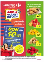 Gazetka promocyjna Carrefour - Gazetka Market Ciechanów - Gazetka - ważna od 11.02 do 11.02.2023 - strona 1 - produkty: Piwa, Piec, Gra, Telefon, Papier, Rama, Papryka czerwona, Papryka, Kajzerka, Ziemniaki