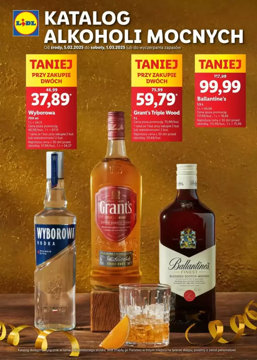 Gazetka promocyjna Lidl - ważna 14.02 do 01.03.2025 - strona 1 - produkty: Ballantine's, Gra, Grant's