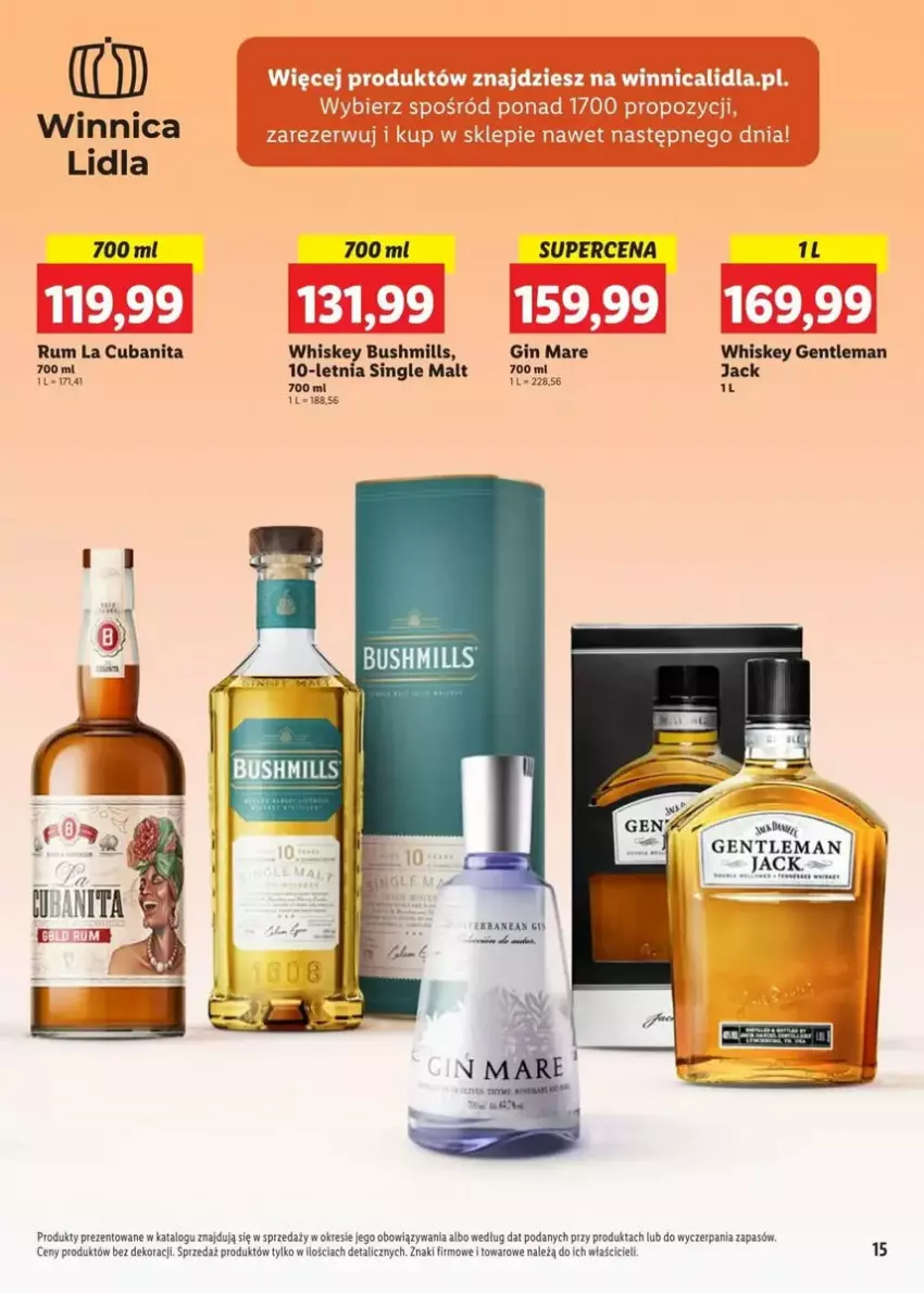 Gazetka promocyjna Lidl - ważna 14.02 do 01.03.2025 - strona 7 - produkty: Bushmills, Fa, Gin, Rum, Whiskey