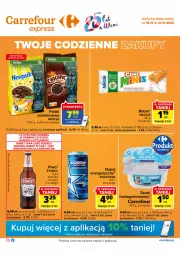 Gazetka promocyjna Carrefour - Gazetka Express - Gazetka - ważna od 21.11 do 21.11.2022 - strona 1 - produkty: Piwo, Ser, Kosz, Serek homogenizowany, Serek, Baton, Danio, Napój