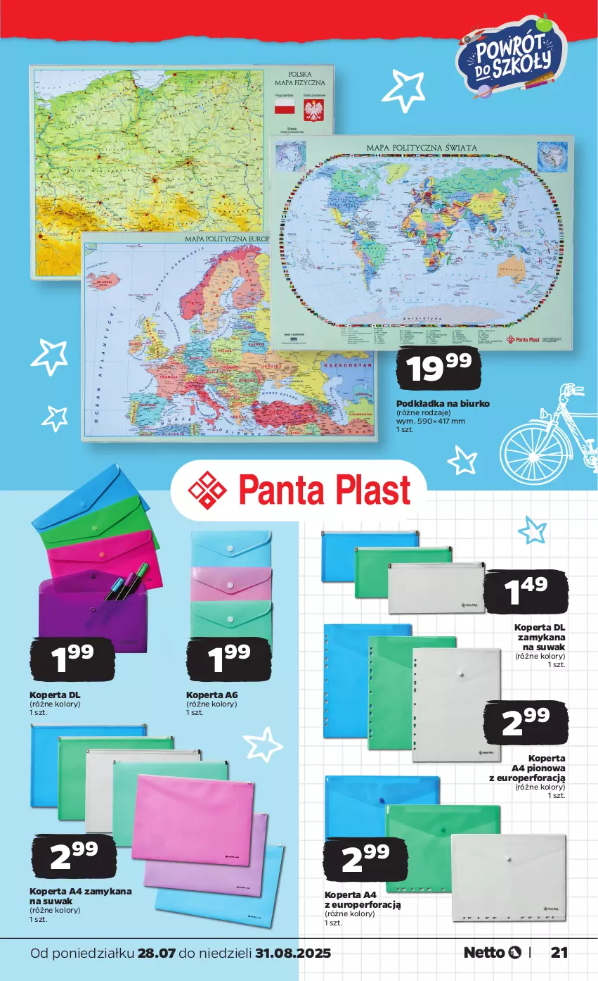 Gazetka promocyjna Netto - New Katalog BTS 2025 - ważna 28.07 do 31.08.2025 - strona 21 - produkty: Biurko, Podkład, Podkładka