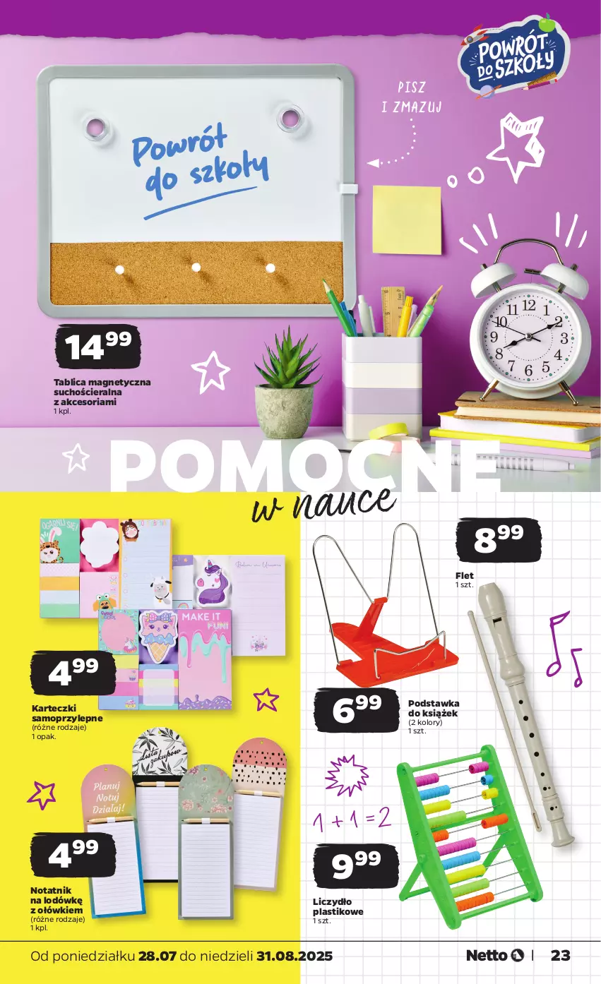 Gazetka promocyjna Netto - New Katalog BTS 2025 - ważna 28.07 do 31.08.2025 - strona 23 - produkty: Karteczki samoprzylepne, Mop