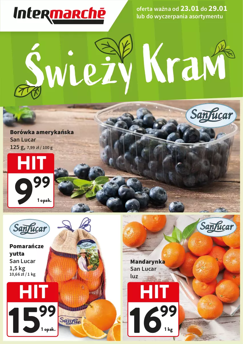 Gazetka promocyjna Intermarche - Świeży kram - ważna 23.01 do 29.01.2025 - strona 2 - produkty: Borówka, Borówka amerykańska, Pomarańcze