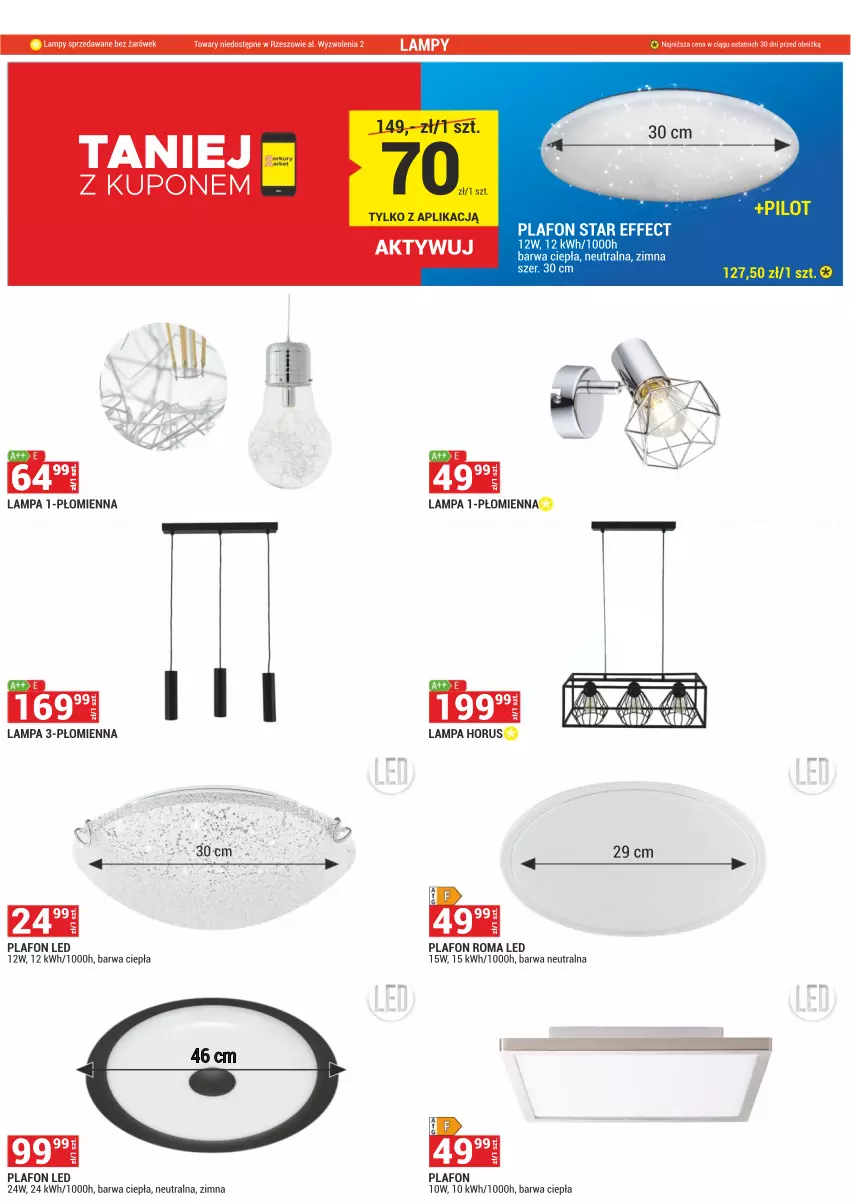 Gazetka promocyjna Merkury Market - ważna 27.12.2023 do 31.01.2024 - strona 12 - produkty: Lampa, Plafon, Plafon LED