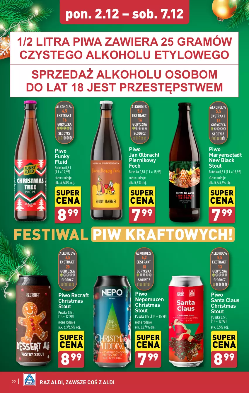 Gazetka promocyjna Aldi - Pełna oferta - ważna 02.12 do 07.12.2024 - strona 22 - produkty: Gra, Lack, Piernik, Piwa, Piwo