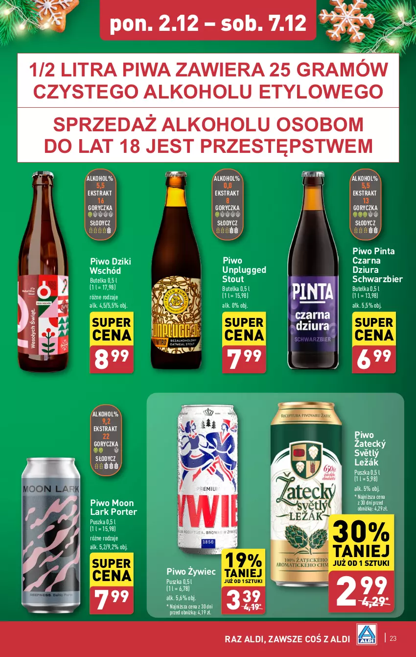 Gazetka promocyjna Aldi - Pełna oferta - ważna 02.12 do 07.12.2024 - strona 23 - produkty: Gra, Piwa, Piwo, Por