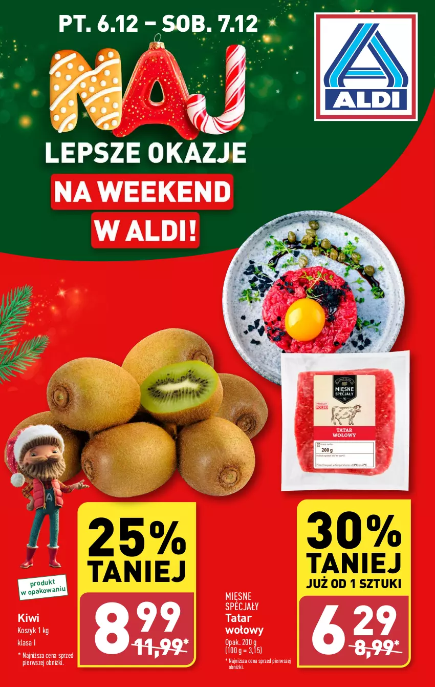 Gazetka promocyjna Aldi - Pełna oferta - ważna 02.12 do 07.12.2024 - strona 38 - produkty: Kiwi, Kosz, Mięsne specjały, Tatar wołowy