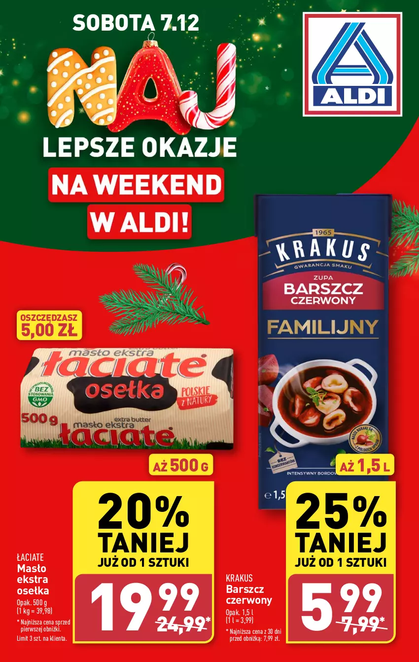 Gazetka promocyjna Aldi - Pełna oferta - ważna 02.12 do 07.12.2024 - strona 39 - produkty: Krakus, Masło