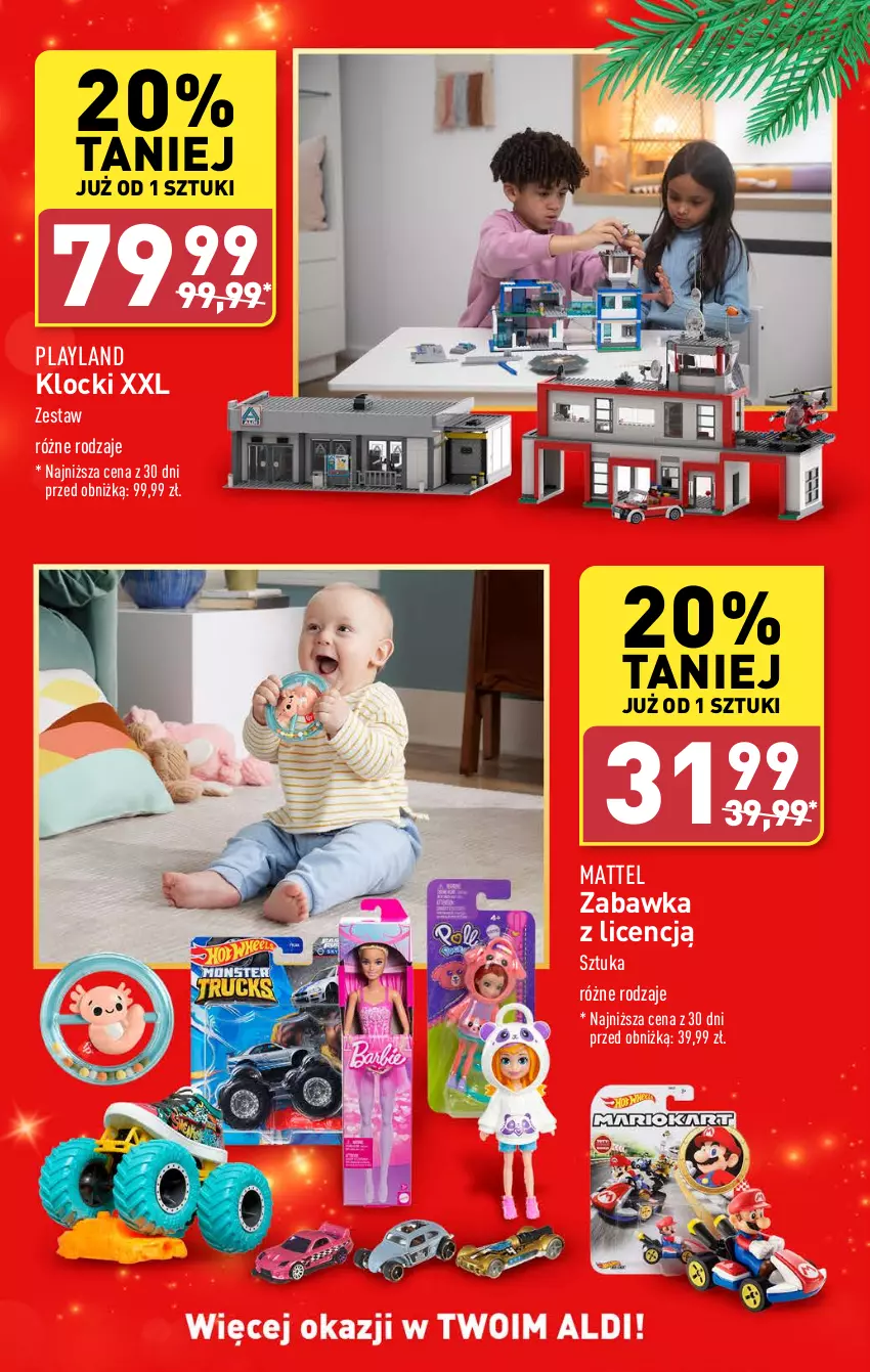 Gazetka promocyjna Aldi - Pełna oferta - ważna 02.12 do 07.12.2024 - strona 41 - produkty: Klocki, Mattel, Zabawka