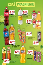 Gazetka promocyjna Groszek - Gazetka - ważna od 30.05 do 30.05.2023 - strona 23 - produkty: Hoop, Sok, Mirinda, Lack, Pepsi, Fortuna, Tiger, Schweppes, Fanta, Kubuś, Sprite, Napój, Fa