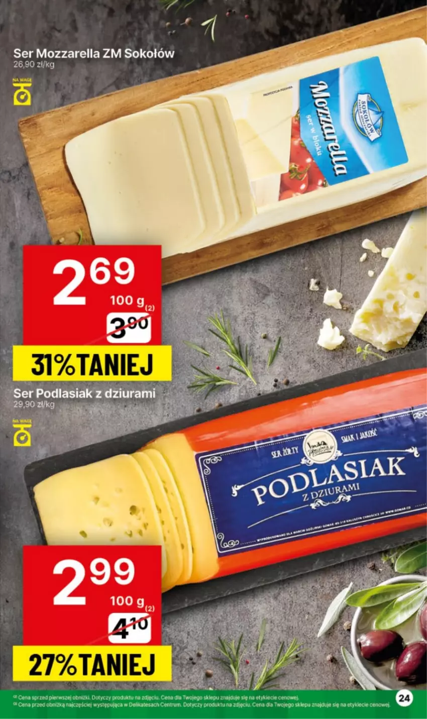 Gazetka promocyjna Delikatesy Centrum - NOWA GAZETKA Delikatesy Centrum od 3 czerwca! 3-9.06.2024 - ważna 03.06 do 09.06.2024 - strona 24 - produkty: Mozzarella, Rum, Ser, Sok, Sokołów