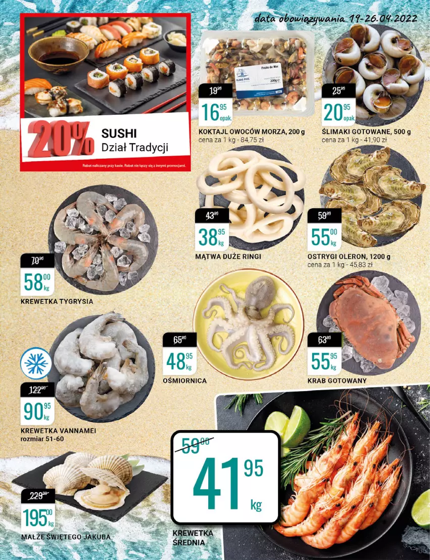 Gazetka promocyjna Bi1 - Grillandia - ważna 19.04 do 26.04.2022 - strona 12 - produkty: Ostrygi, Sushi