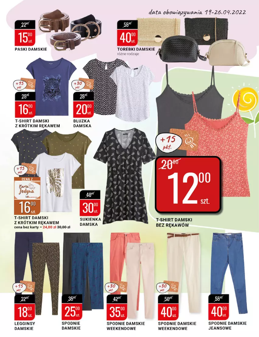 Gazetka promocyjna Bi1 - Grillandia - ważna 19.04 do 26.04.2022 - strona 24 - produkty: Gin, Legginsy, Spodnie, Sukienka, T-shirt