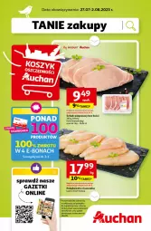 Gazetka promocyjna Auchan - Gazetka Tanie Zakupy Hipermarket Auchan - Gazetka - ważna od 02.08 do 02.08.2023 - strona 1 - produkty: Kurczak, Schab wieprzowy, Kotlet, LG