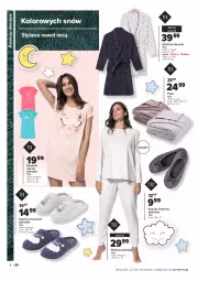 Gazetka promocyjna Carrefour - Gazetka Kolorowych snów - Gazetka - ważna od 07.11 do 07.11.2021 - strona 4 - produkty: Pled, Kapcie, Koszula nocna, Kosz, Koszula, Baleriny, Szlafrok, Piżama