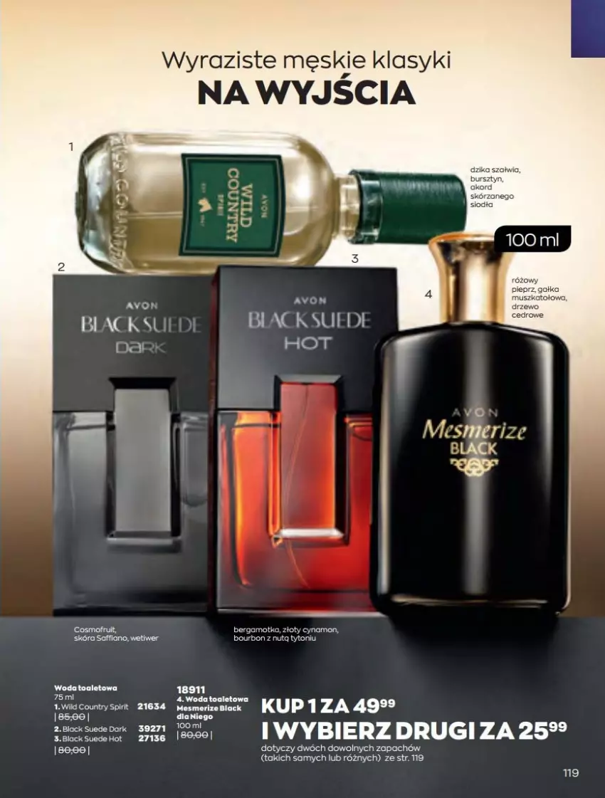 Gazetka promocyjna Avon - Katalog Avon 4/2022 kampania kwiecień - ważna 01.04 do 30.04.2022 - strona 119 - produkty: Bourbon, Gałka, Lack, LG, Pieprz, Woda, Woda toaletowa