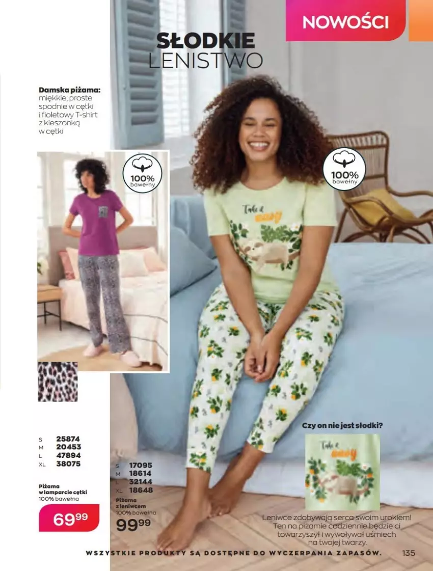 Gazetka promocyjna Avon - Katalog Avon 4/2022 kampania kwiecień - ważna 01.04 do 30.04.2022 - strona 135 - produkty: Lampa, Piżama, Spodnie, T-shirt, Wełna