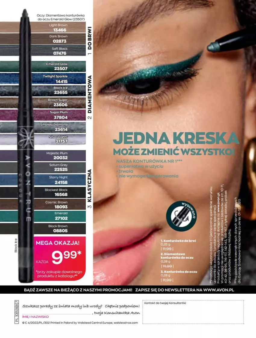 Gazetka promocyjna Avon - Katalog Avon 4/2022 kampania kwiecień - ważna 01.04 do 30.04.2022 - strona 200 - produkty: Fa, Konturówka do oczu, Lack, Por, Tera