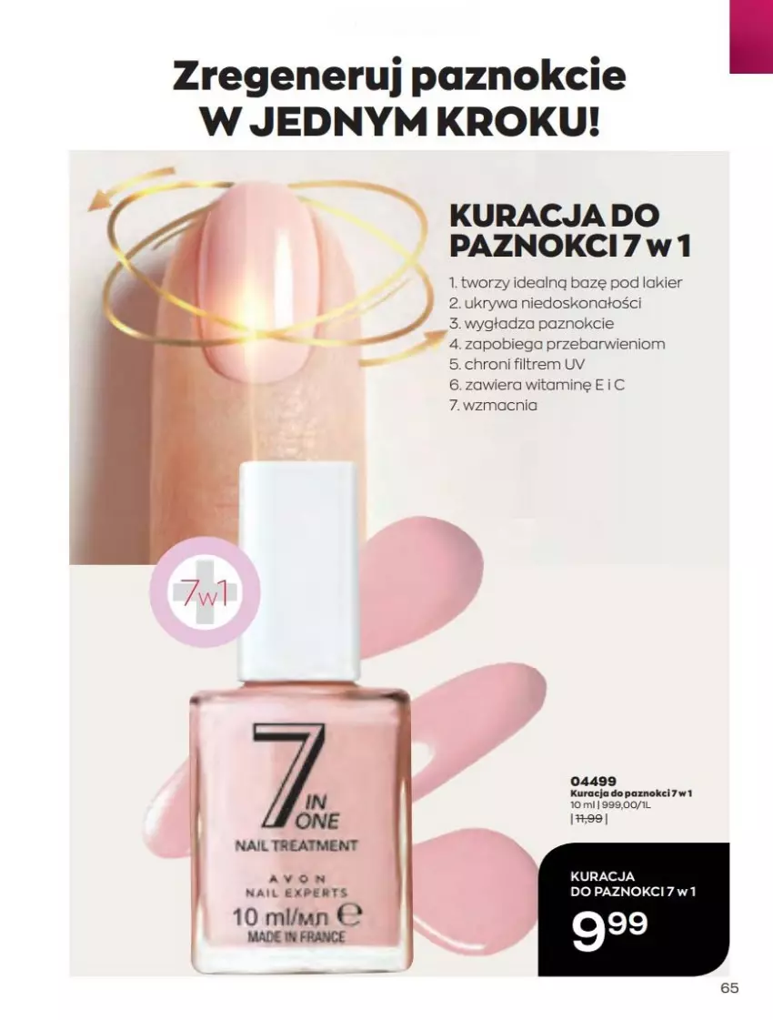 Gazetka promocyjna Avon - Katalog Avon 4/2022 kampania kwiecień - ważna 01.04 do 30.04.2022 - strona 65 - produkty: Lakier