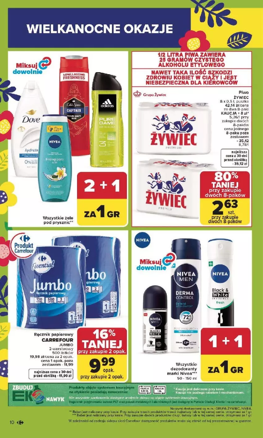 Gazetka promocyjna Carrefour - Gazetka Carrefour, Market od poniedziałku! - ważna 30.03 do 04.04.2026 - strona 12 - produkty: Dezodorant, Fa, Gra, Lack, Nivea, Papier, Piec, Piwa, Piwo, Ręcznik