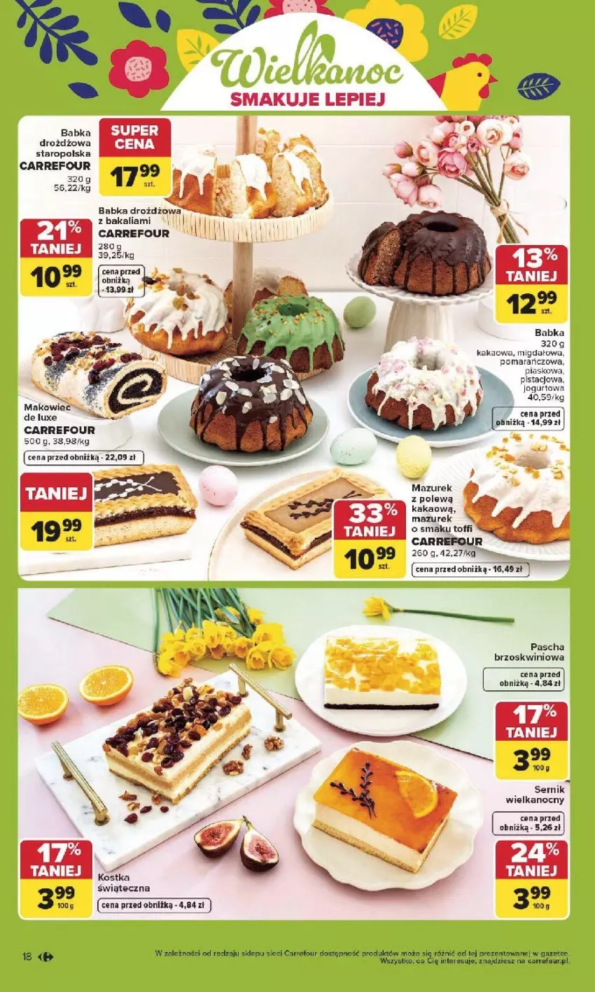 Gazetka promocyjna Carrefour - Gazetka Carrefour, Market od poniedziałku! - ważna 30.03 do 04.04.2026 - strona 20 - produkty: Babka, Kakao, Makowiec, Ser
