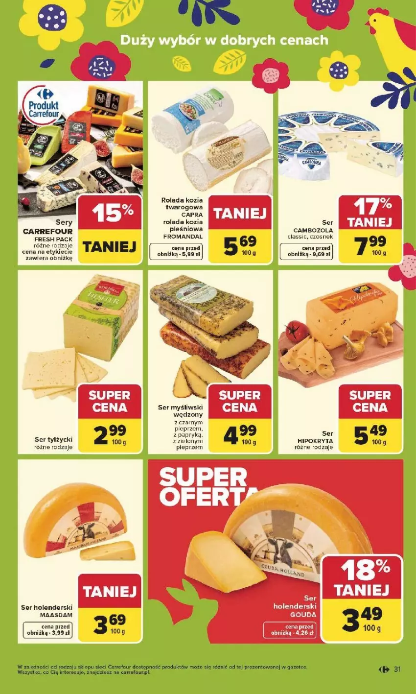 Gazetka promocyjna Carrefour - Gazetka Carrefour, Market od poniedziałku! - ważna 30.03 do 04.04.2026 - strona 33 - produkty: Maasdam, Pieprz, Rolada, Ser