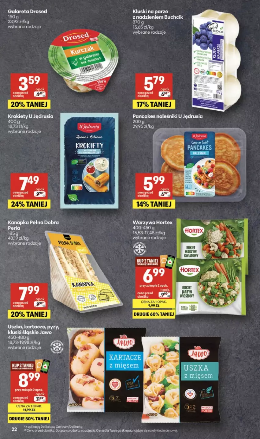 Gazetka promocyjna Delikatesy Centrum - Franczyza DC18 Czwartek - ważna 30.04 do 06.05.2026 - strona 22 - produkty: Bukiet, Fa, Gala, Hortex, Kluski na parze, Krokiety, LEGO, Naleśniki, Warzywa