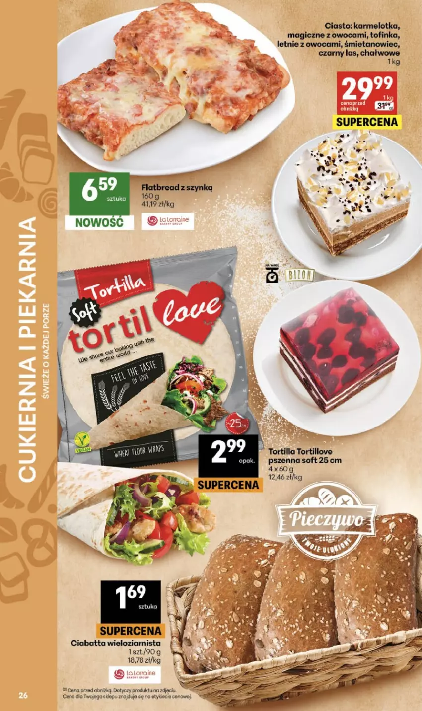 Gazetka promocyjna Delikatesy Centrum - Franczyza DC18 Czwartek - ważna 30.04 do 06.05.2026 - strona 26 - produkty: Ciabatta, Inka, Tortilla