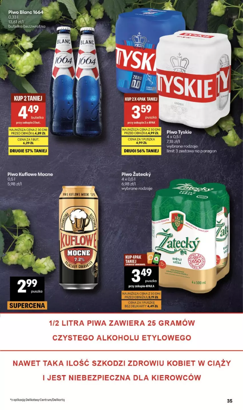 Gazetka promocyjna Delikatesy Centrum - Franczyza DC18 Czwartek - ważna 30.04 do 06.05.2026 - strona 35 - produkty: Gra, Piec, Piwa, Piwo, Rum, Tyskie