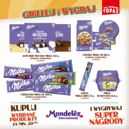 Gazetka promocyjna Topaz - Gazetka - Gazetka - ważna od 09.06 do 09.06.2024 - strona 43 - produkty: Ciastka, Gry, Mleczko, Czekolada, Baton, Milka