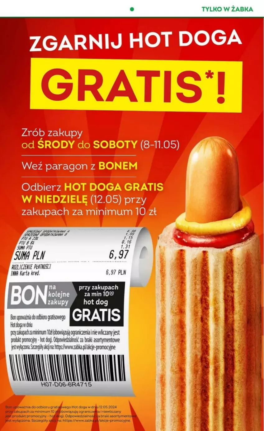 Gazetka promocyjna Żabka - ważna 08.05 do 21.05.2024 - strona 12 - produkty: Hot dog