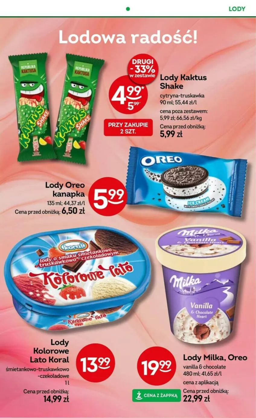 Gazetka promocyjna Żabka - ważna 08.05 do 21.05.2024 - strona 4 - produkty: Lody, Milka, Oreo