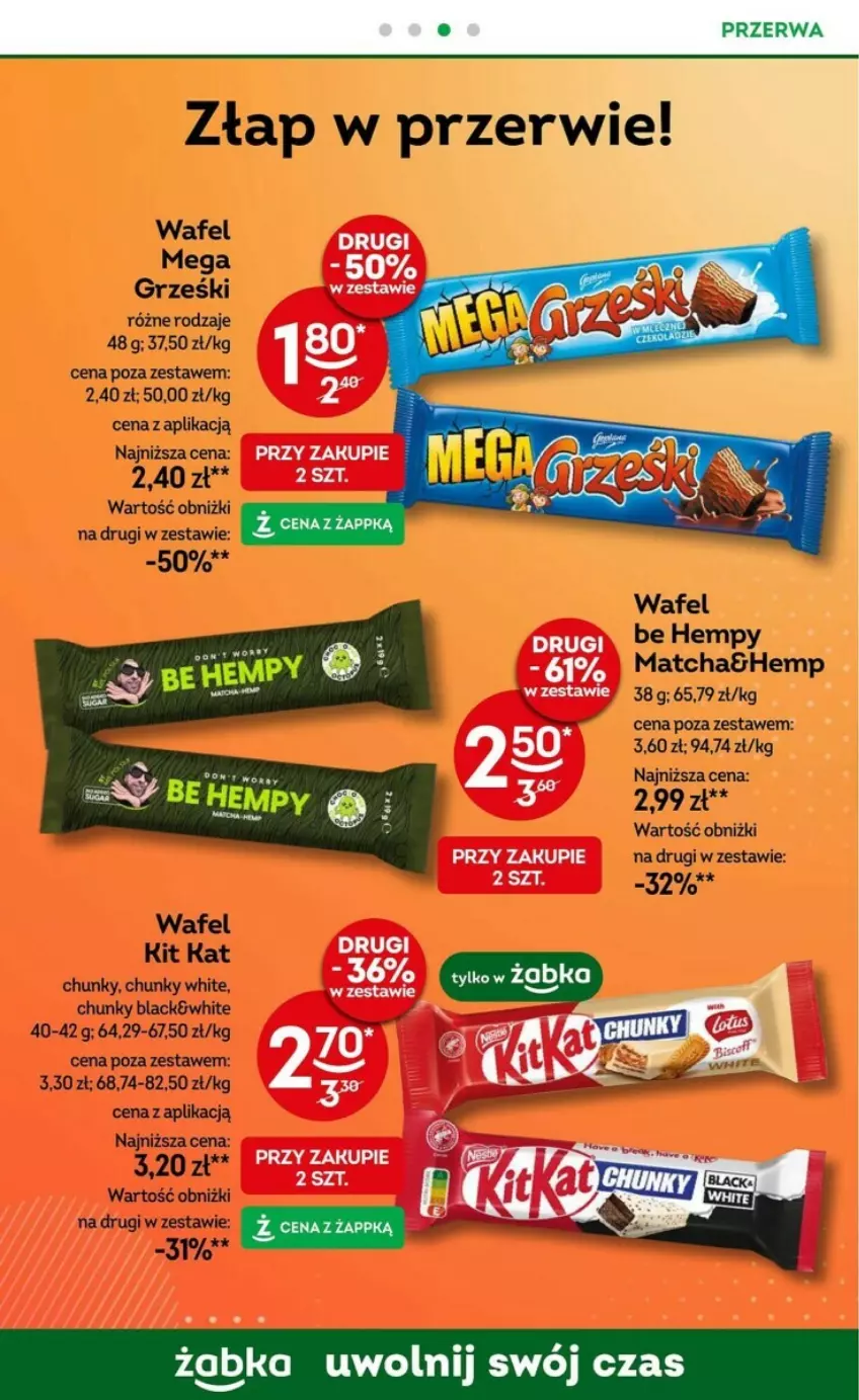 Gazetka promocyjna Żabka - ważna 08.05 do 21.05.2024 - strona 43 - produkty: Kit Kat, Lack