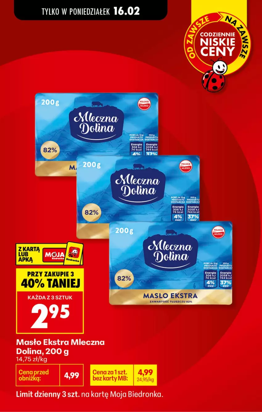Gazetka promocyjna Biedronka - Gazetka - ważna 16.02 do 23.02.2026 - strona 2 - produkty: Masło, Por
