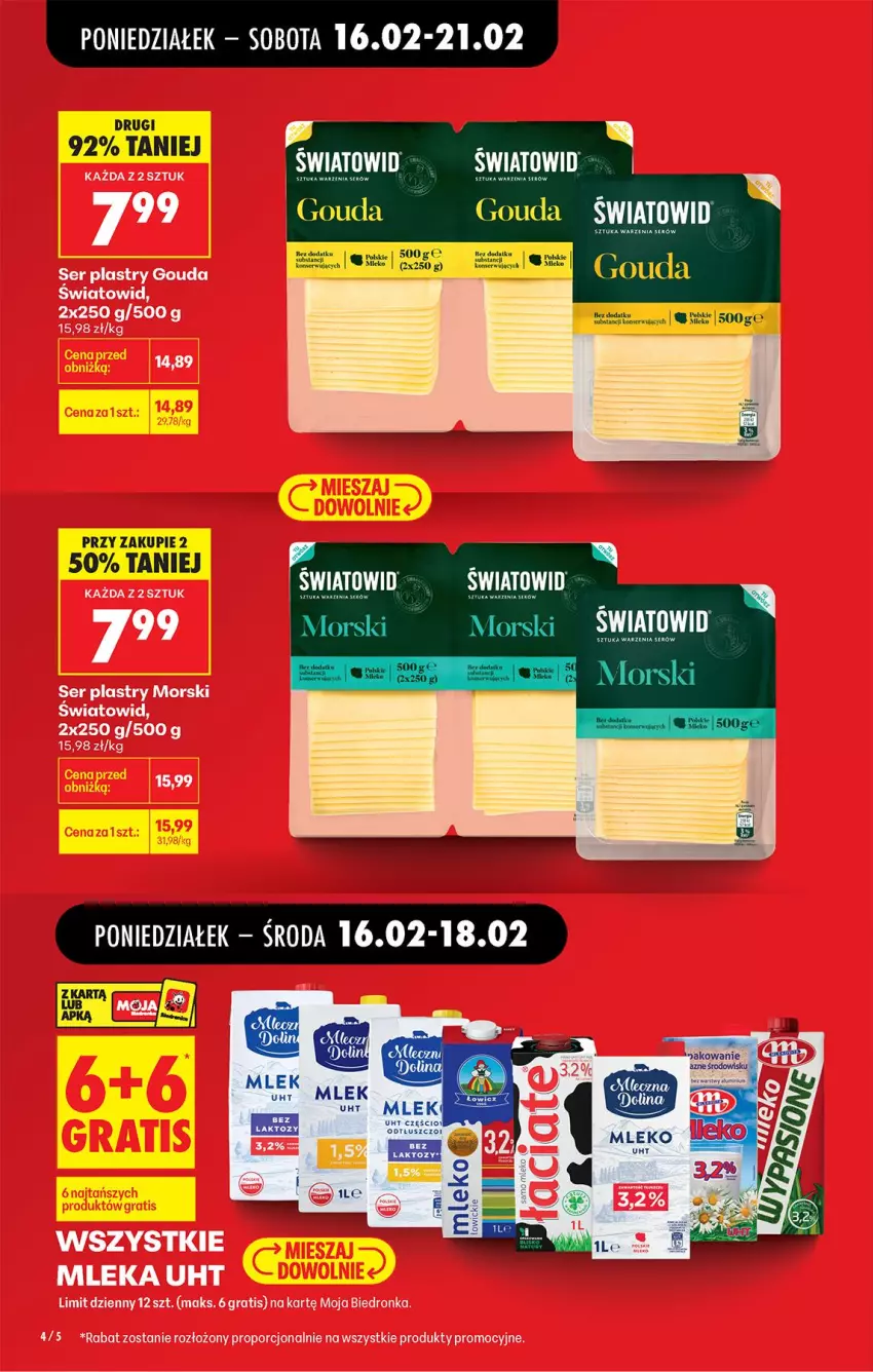 Gazetka promocyjna Biedronka - Gazetka - ważna 16.02 do 23.02.2026 - strona 6 - produkty: Gouda, Gra, Por, Ser