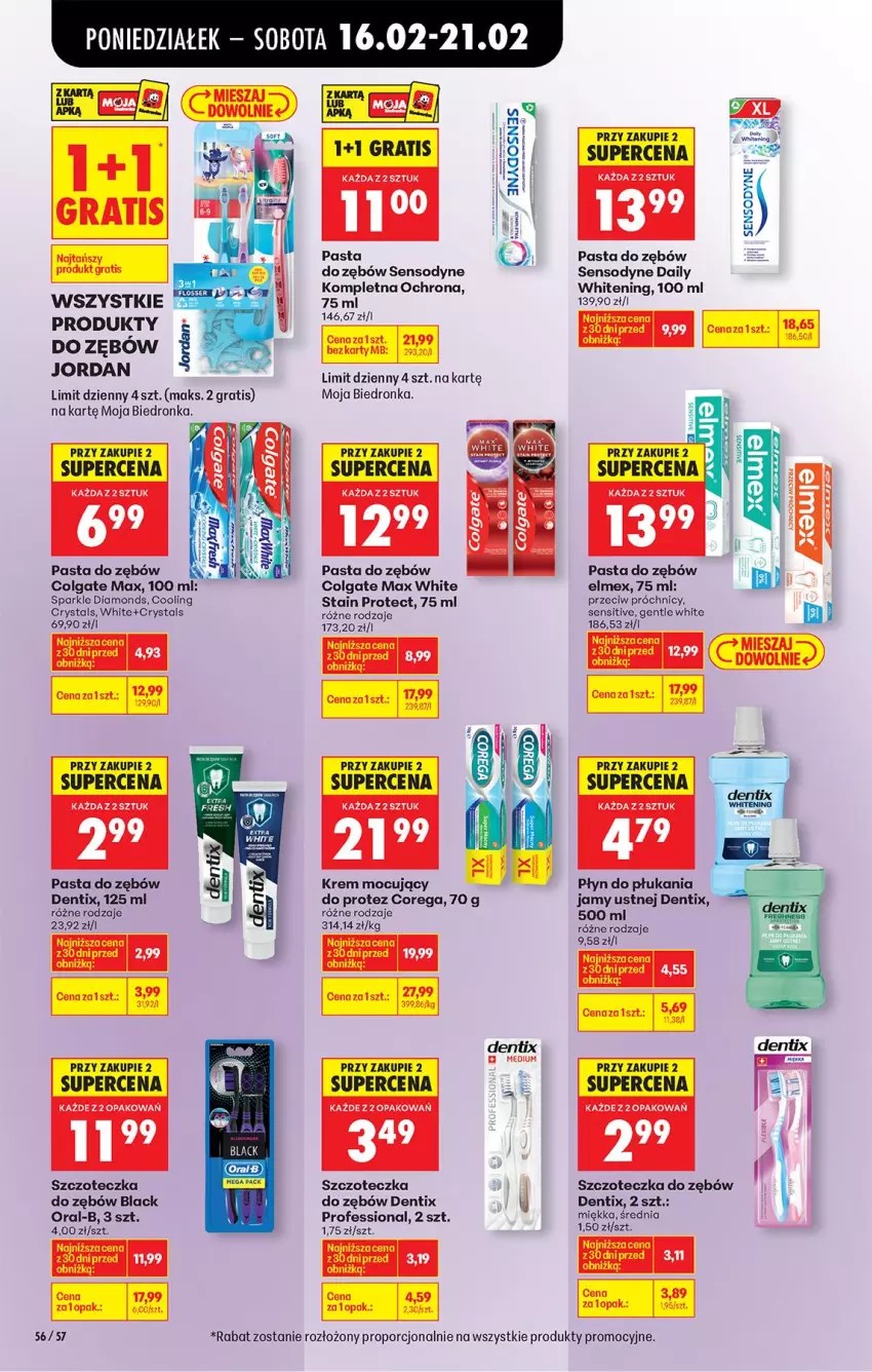 Gazetka promocyjna Biedronka - Gazetka - ważna 16.02 do 23.02.2026 - strona 70 - produkty: Colgate, Corega, Elmex, Gra, Lack, LG, Pasta do zębów, Por, Sensodyne, Szczoteczka, Szczoteczka do zębów