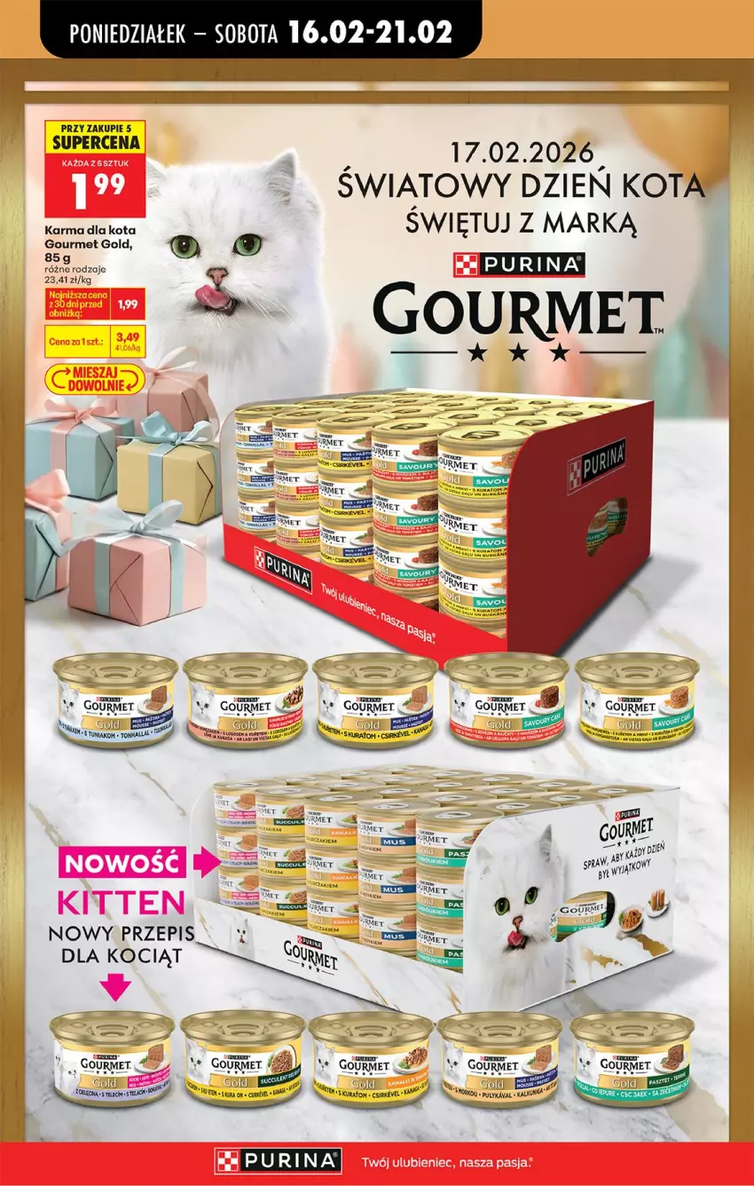 Gazetka promocyjna Biedronka - Gazetka - ważna 16.02 do 23.02.2026 - strona 80 - produkty: Fa, Gourmet Gold, Gry, Koc, Pur, Purina