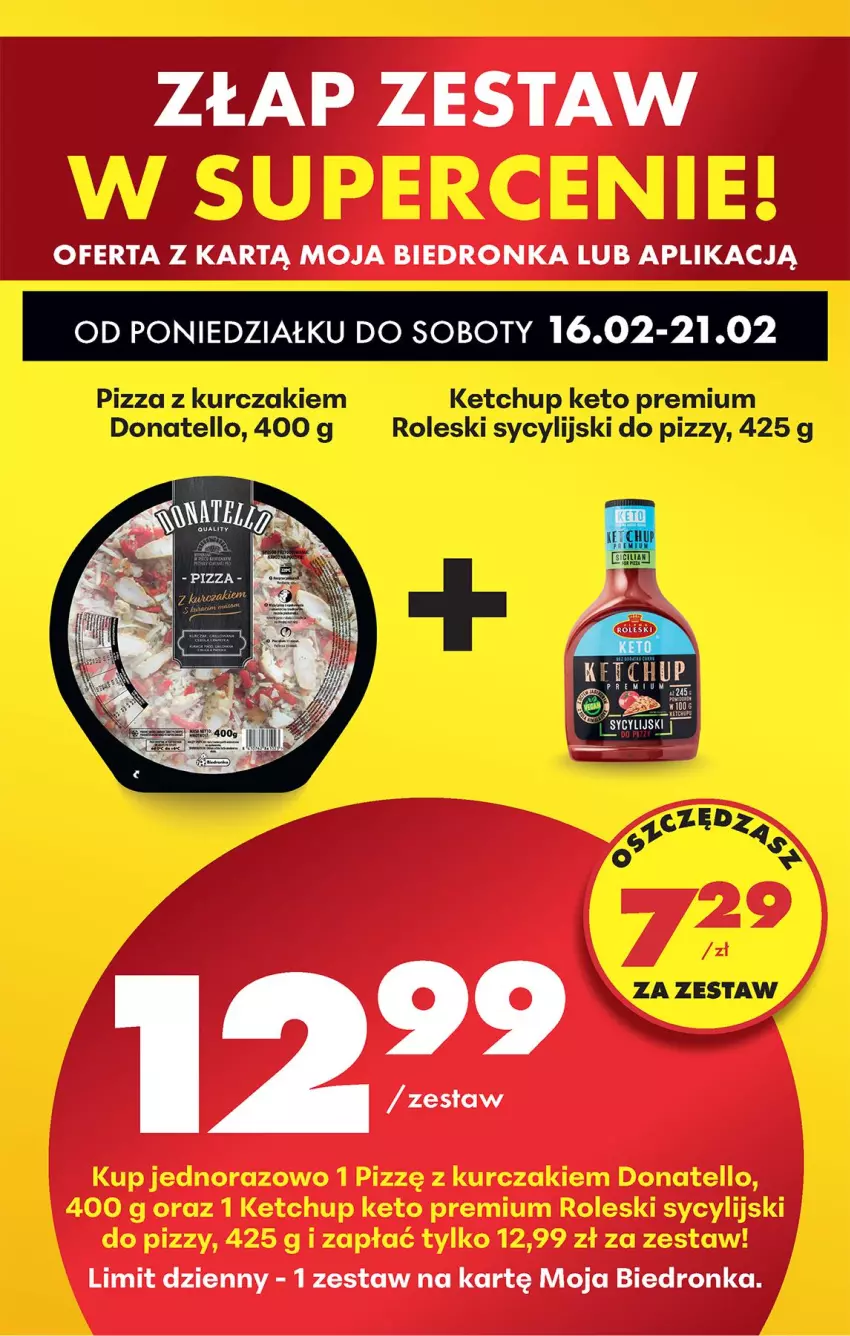 Gazetka promocyjna Biedronka - Gazetka - ważna 16.02 do 23.02.2026 - strona 85 - produkty: Ketchup, Kurczak, Pizza