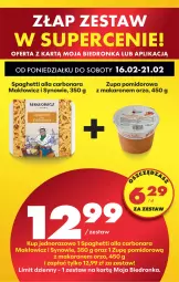 Gazetka promocyjna Biedronka - Gazetka - Gazetka - ważna od 23.02 do 23.02.2026 - strona 82 - produkty: Makaron, Zupa, Zupa pomidorowa, Spaghetti