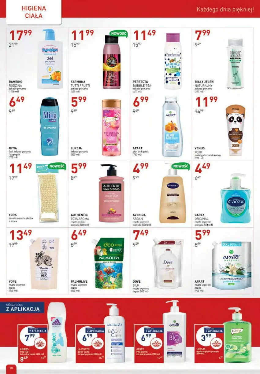 Gazetka promocyjna Drogerie Jawa - ważna 04.11 do 01.12.2021 - strona 10 - produkty: Biały Jeleń, Dove, Fa, Gin, LG, Luksja, Palmolive, Perfecta, Pompka, Szampon, Venus