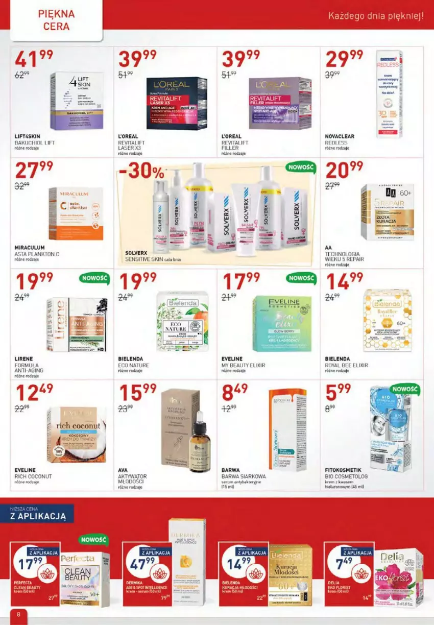 Gazetka promocyjna Drogerie Jawa - ważna 04.11 do 01.12.2021 - strona 8 - produkty: Barwa Siarkowa, Bielenda, Eveline, Gin, Kaki, Lirene, Rum, Ser, Serum