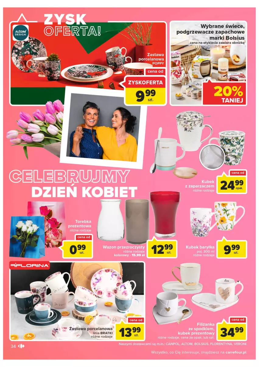 Gazetka promocyjna Carrefour - Gazetka Carrefour - ważna 01.03 do 12.03.2022 - strona 34 - produkty: Bols, Bolsius, Podgrzewacze, Por